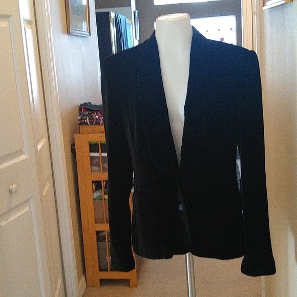 DOLCE & GABANNA D&G Floral Lined black Velvet Blazer Jacket size medium - Picture 1 of 13
